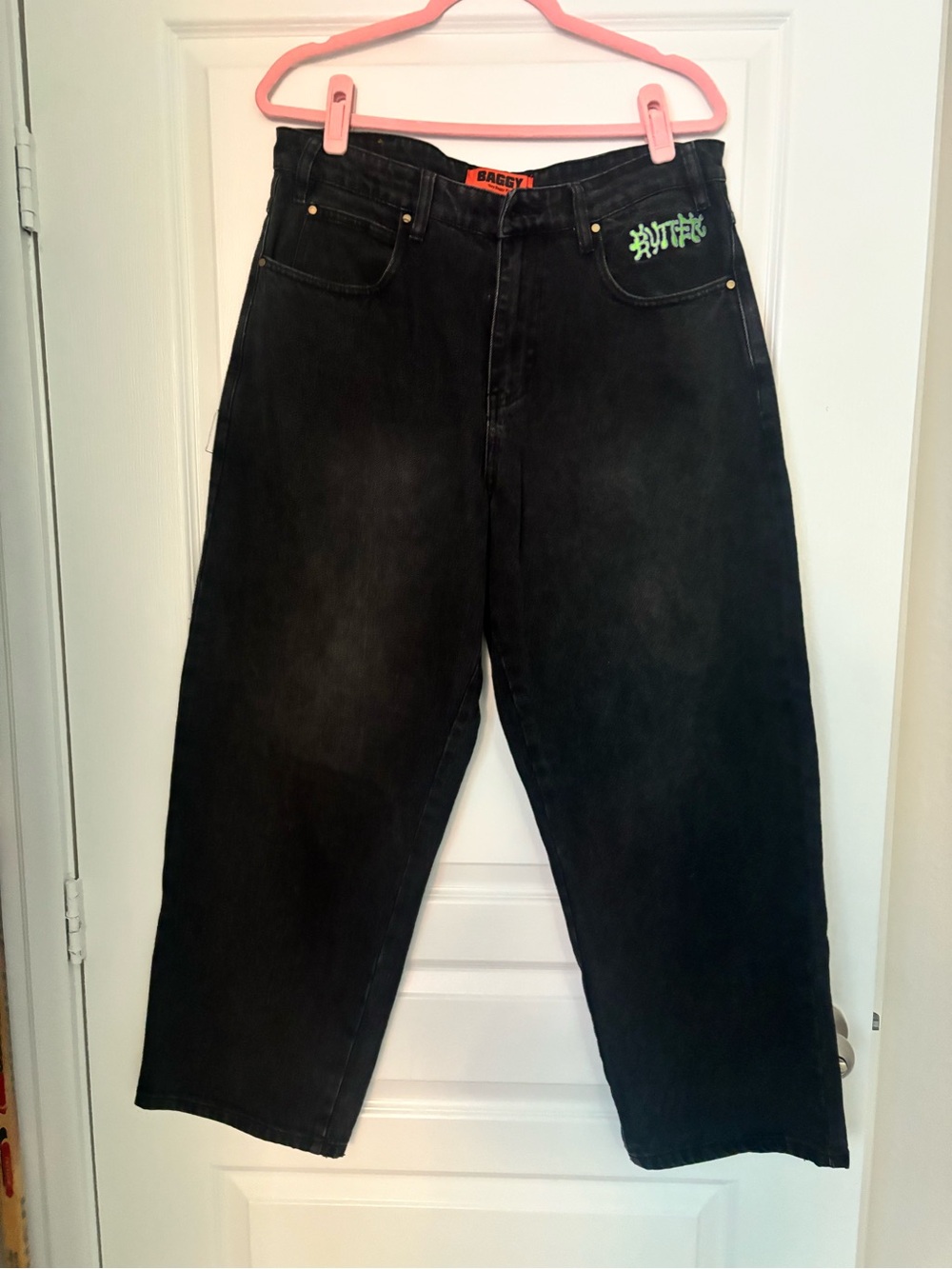 Butter Goods Baggy Denim Jeans in Black Waist 32 Like New